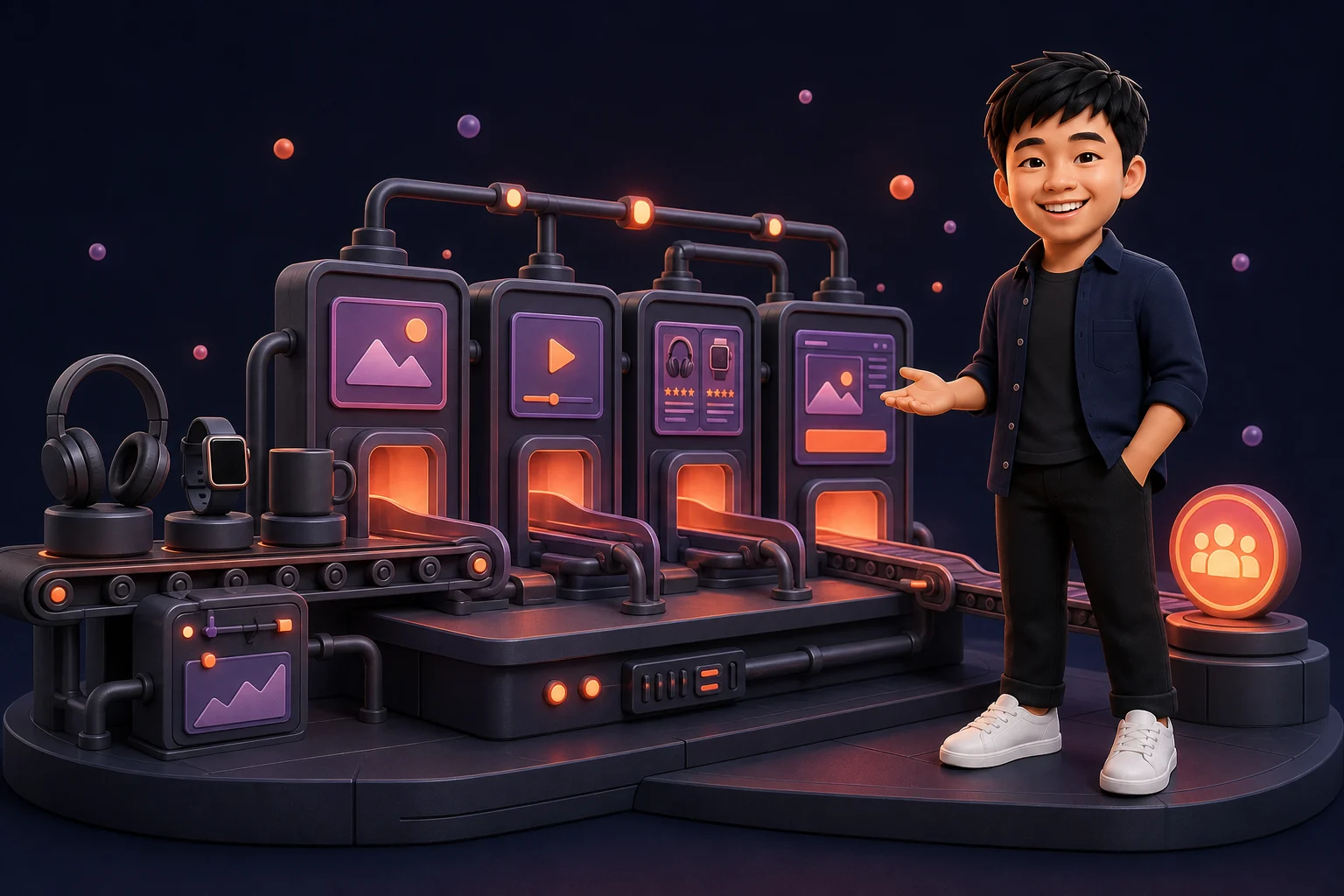 Minh họa 3D Affiliate Marketing